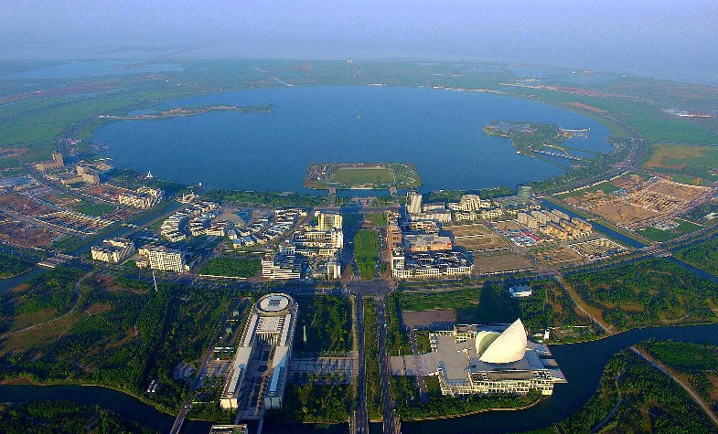 俯瞰滴水湖 俯瞰滴水湖