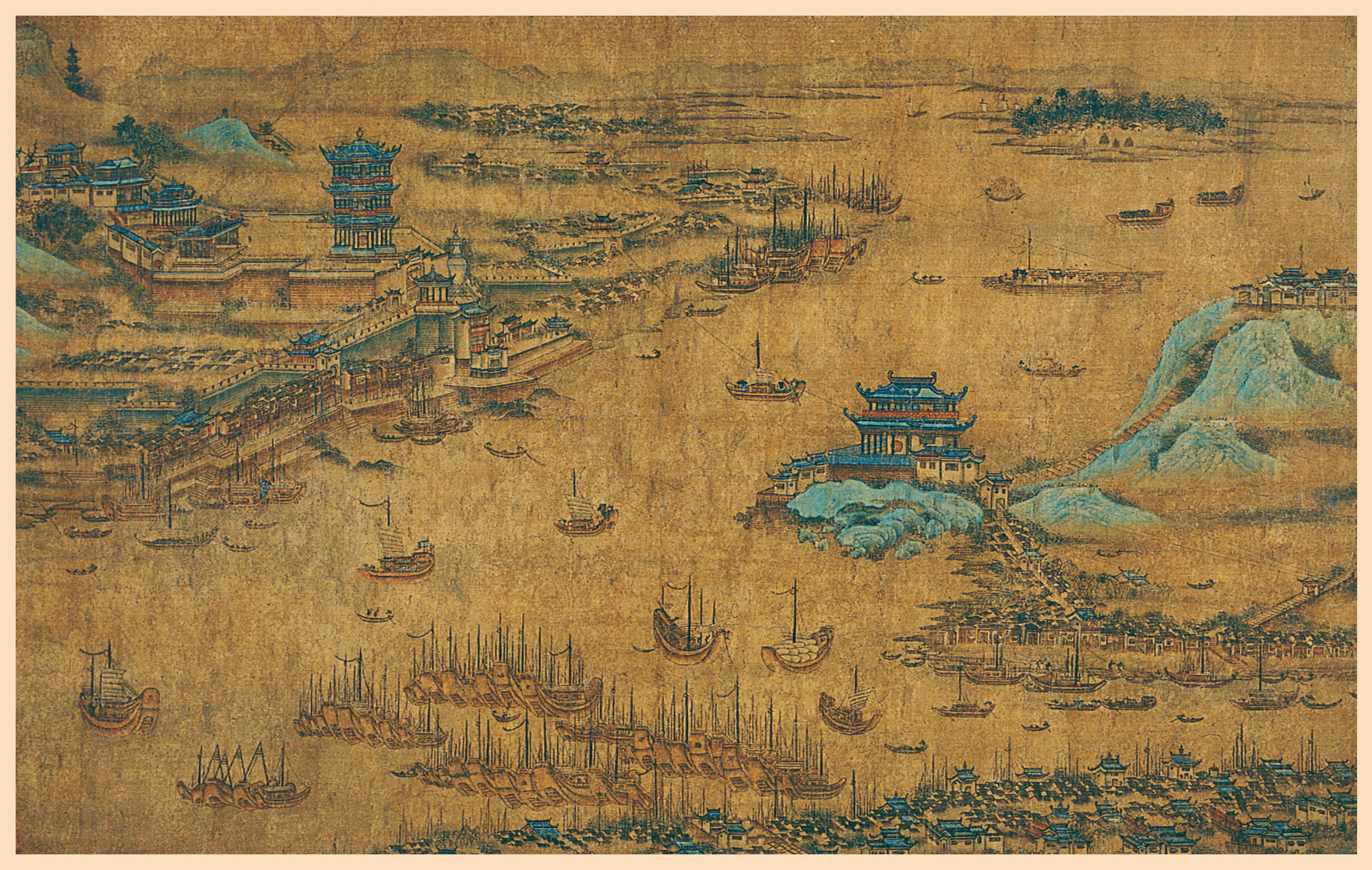 明代武漢三鎮圖 明代武漢三鎮圖